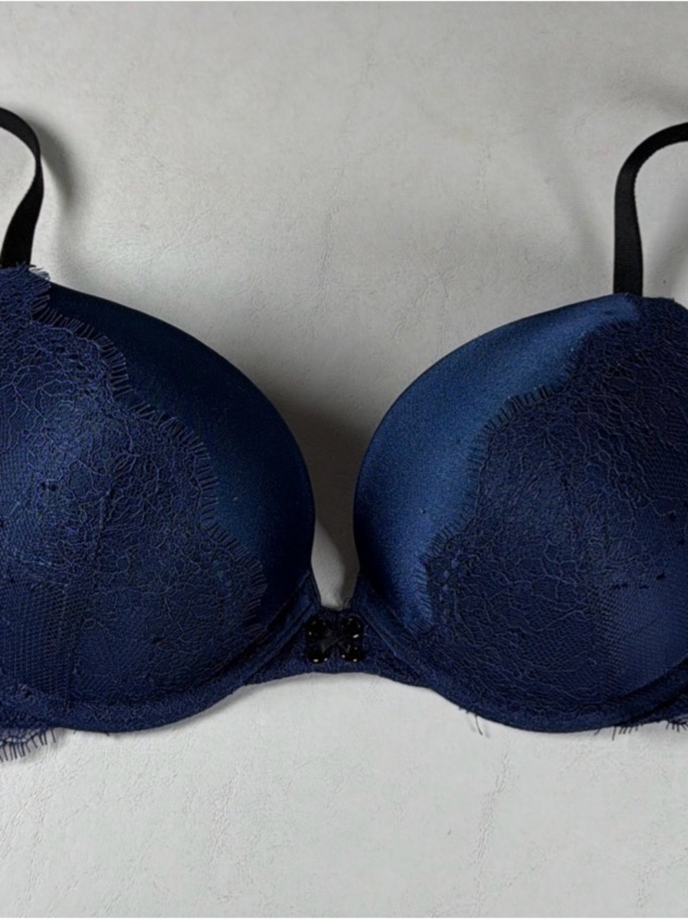 Victoria’s Secret Very Sexy Lace Up Corset Bra 34C Navy